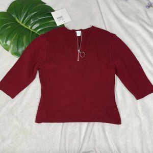 #21 ✨ NWT LF X‎ Seek the Label Zipper Neck Sweater Top